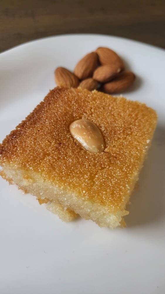 Basbousa، Farina dessert، Harissa، Hareesa، Mediterranean dessert هريسة/بسبوسة/حلويات عربية/حلويات شرقية/عيد/رمضان/High quality