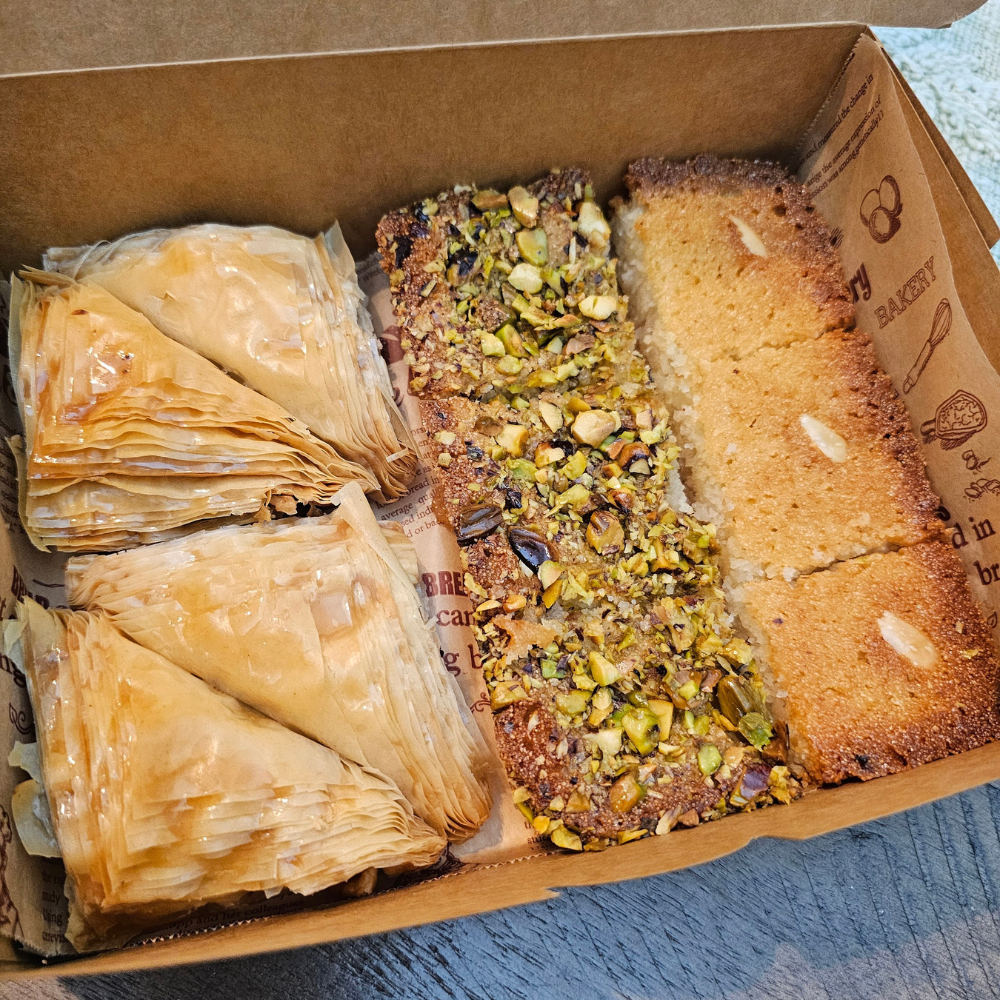 Basbousa Assorted box, Hareesa, Baklava, Ramadan, High quality ingredients, Ramazan